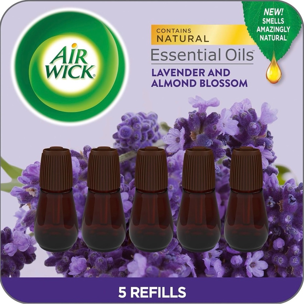 Air Wick Essential Mist Refill 4 Pack- Lavender and Almond Blossom